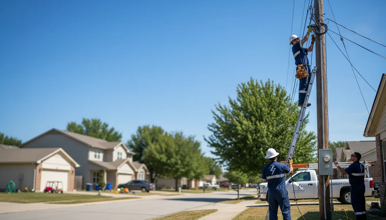 Residential electrician providing installation services in Slayden, TN